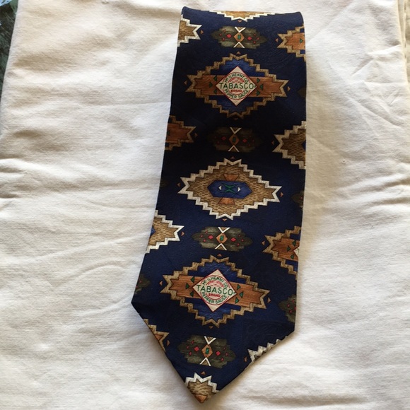 Tabasco Silk Tie Southwest Mofif - Picture 2 of 4